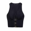 Clothing Vix Sleeveless Tops | Saiori Detail Top Black