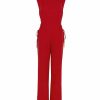 Clothing Vix | Carina Detail Jumpsuit Red Pepper