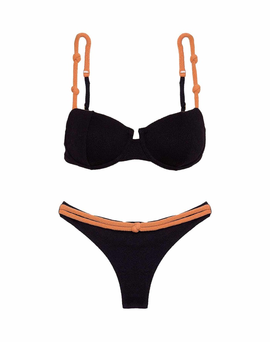 Swim Vix Underwire | Firenze Edie Nissi Top Black