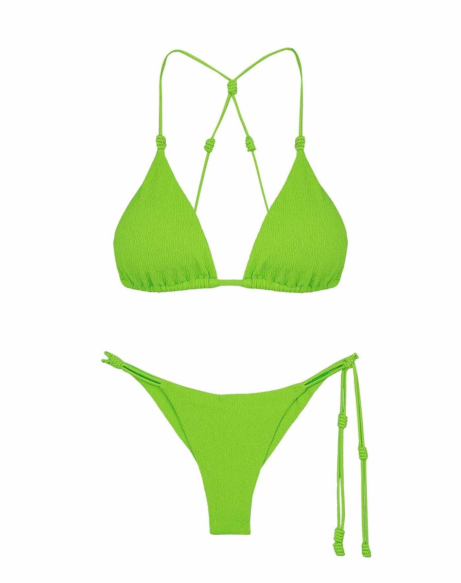 Swim Vix Triangle | Firenze Gwen T Back Top Acid Green