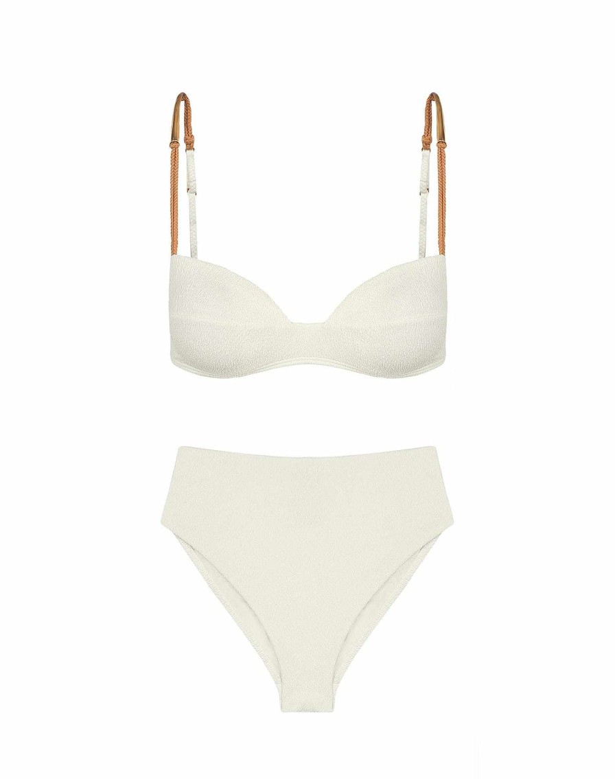 Swim Vix Full | Firenze Bela Hot Pant Bottom White