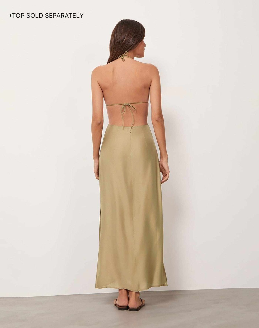 Cover Ups Vix | Max Long Skirt Olivine