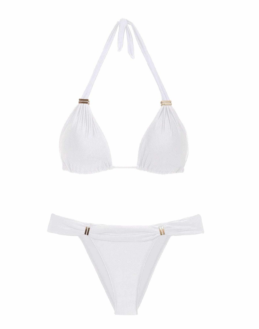 Swim Vix Detailed | Bia Tube Bottom White