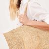 Accessories Vix | Raffia Pyramid Bag Natural