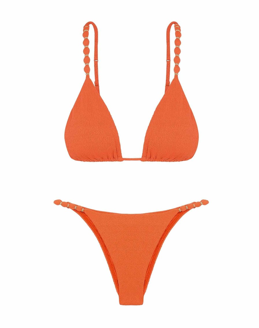 Swim Vix Triangle | Firenze Beads Tri Parallel Top Grapefruit