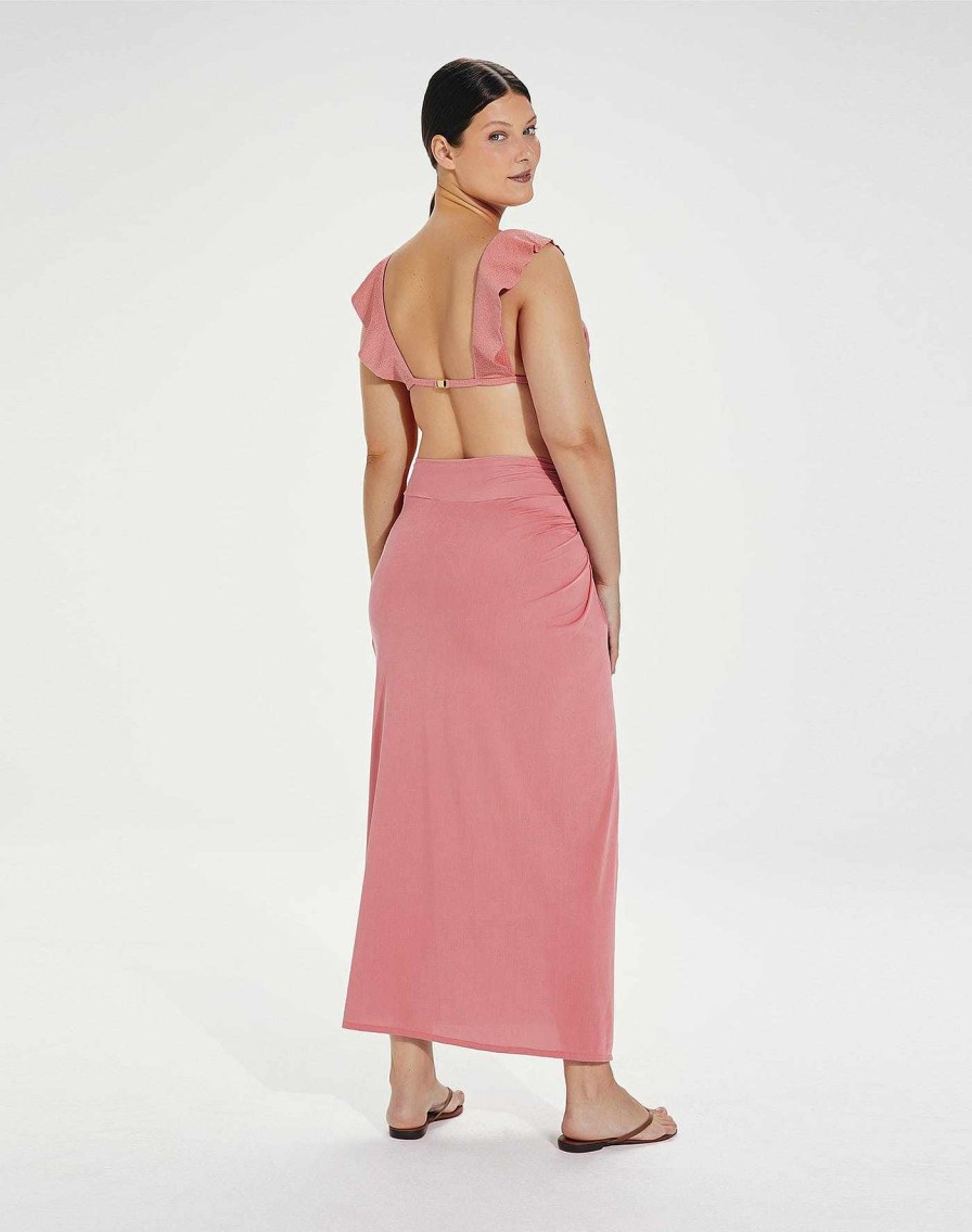 Cover Ups Vix | Karen Midi Skirt Lime