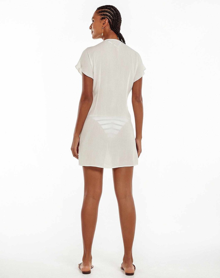 Cover Ups Vix | Sasha Short Cover Up Off White