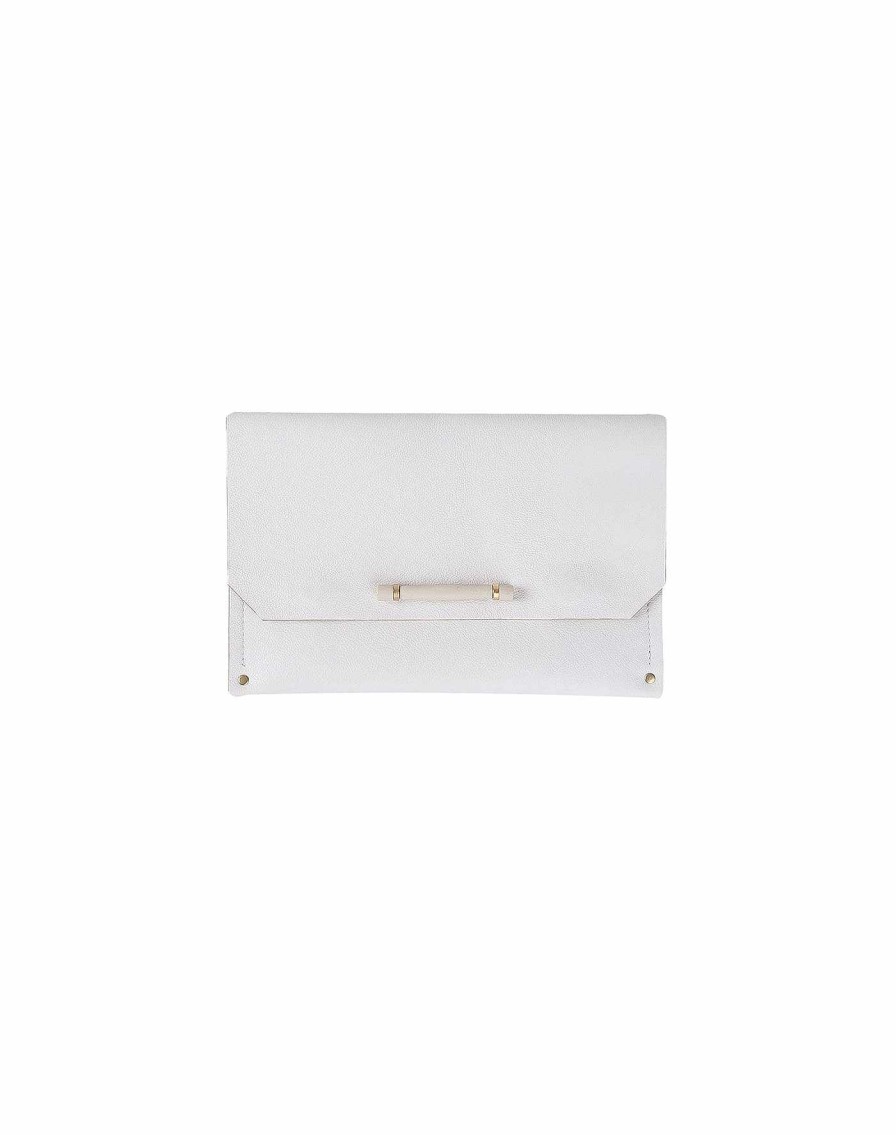 Accessories Vix | Pietra Clutch Off White