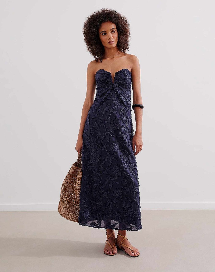 Clothing Vix Long Dresses | Zhen Long Dress Indigo