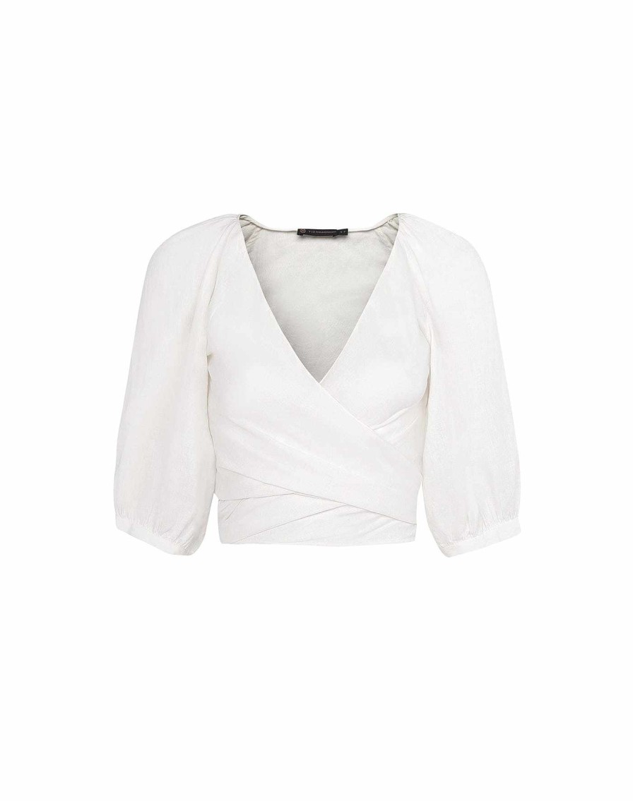 Clothing Vix Long Sleeve Tops | Norman Long Sleeve Blouse Off White