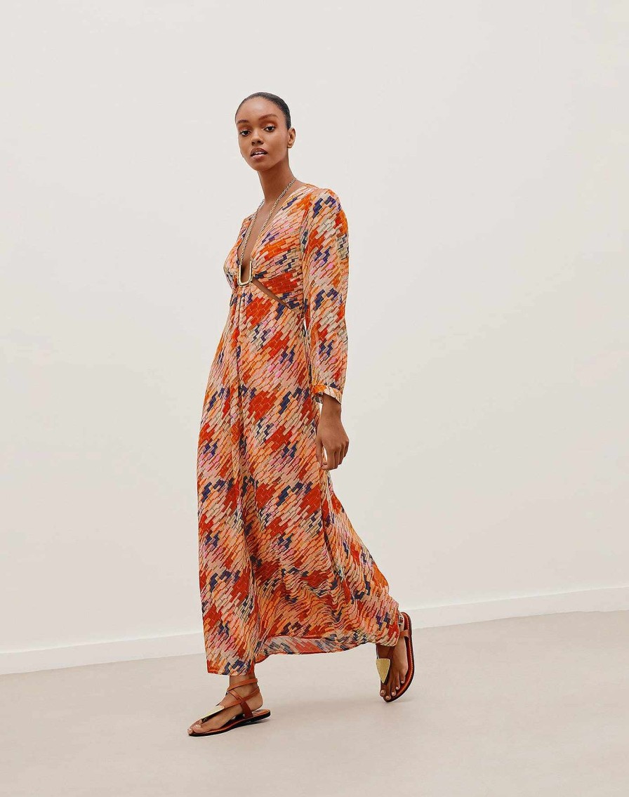 Clothing Vix Long Dresses | Amelie Detail Long Dress