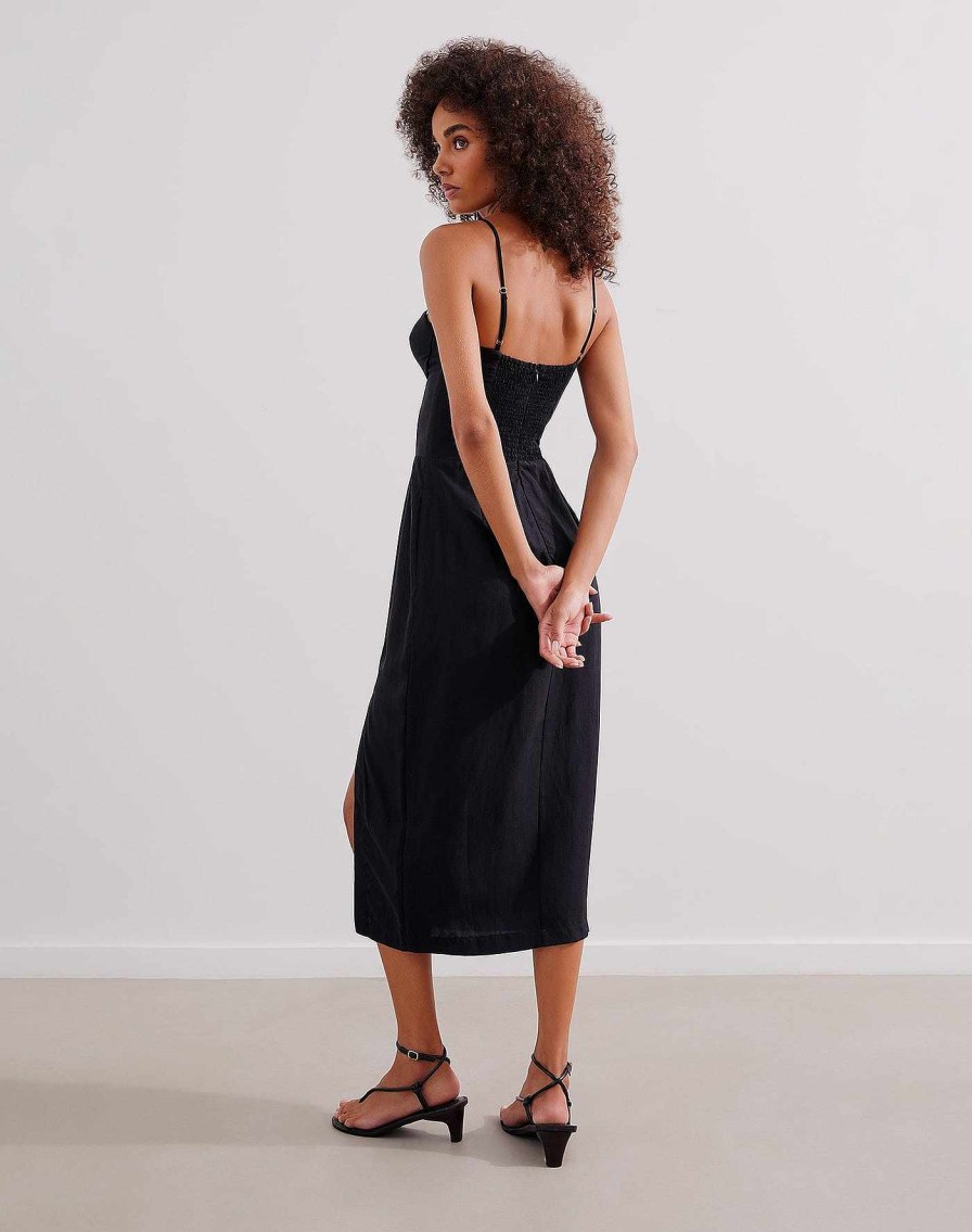 Clothing Vix Midi Dresses | Shan Midi Dress Black