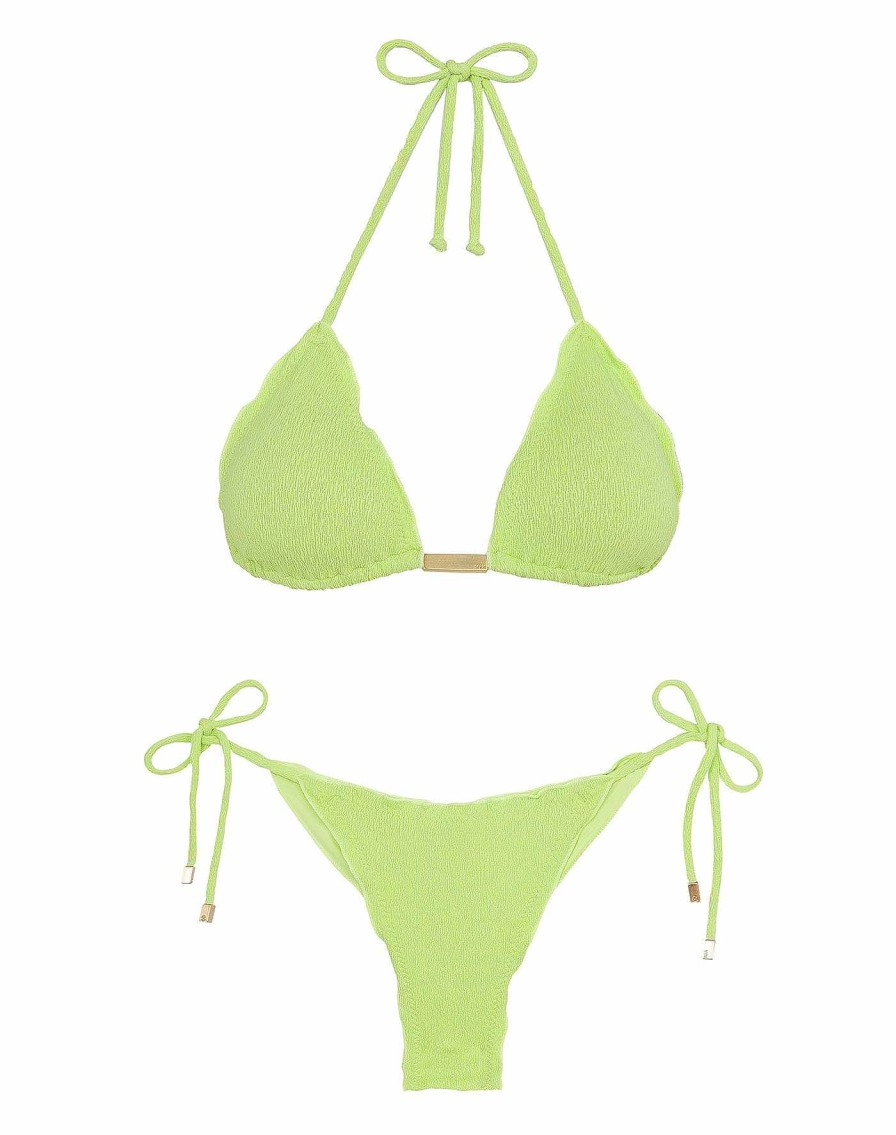 Swim Vix Triangle | Firenze Ripple Top Lime