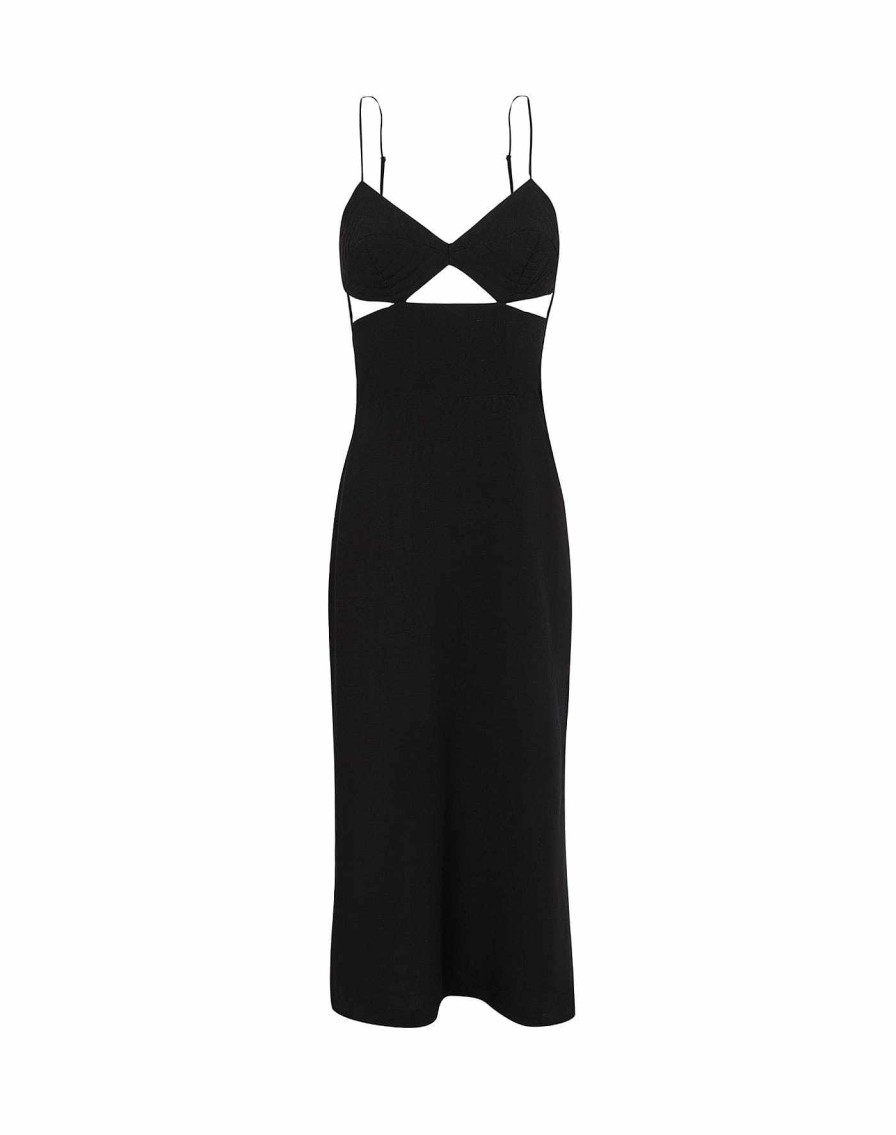 Clothing Vix Midi Dresses | Francis Midi Dress Black