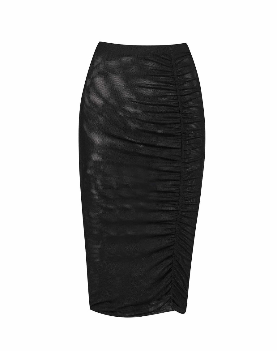 Cover Ups Vix | Frida Midi Skirt Black