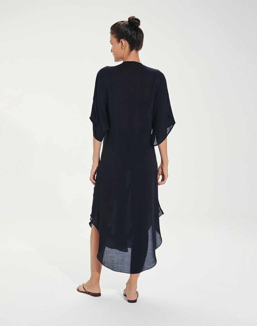 Cover Ups Vix | Braid Detail Long Caftan