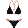 Swim Vix Brazilian | Firenze Edie Detail Bottom Black