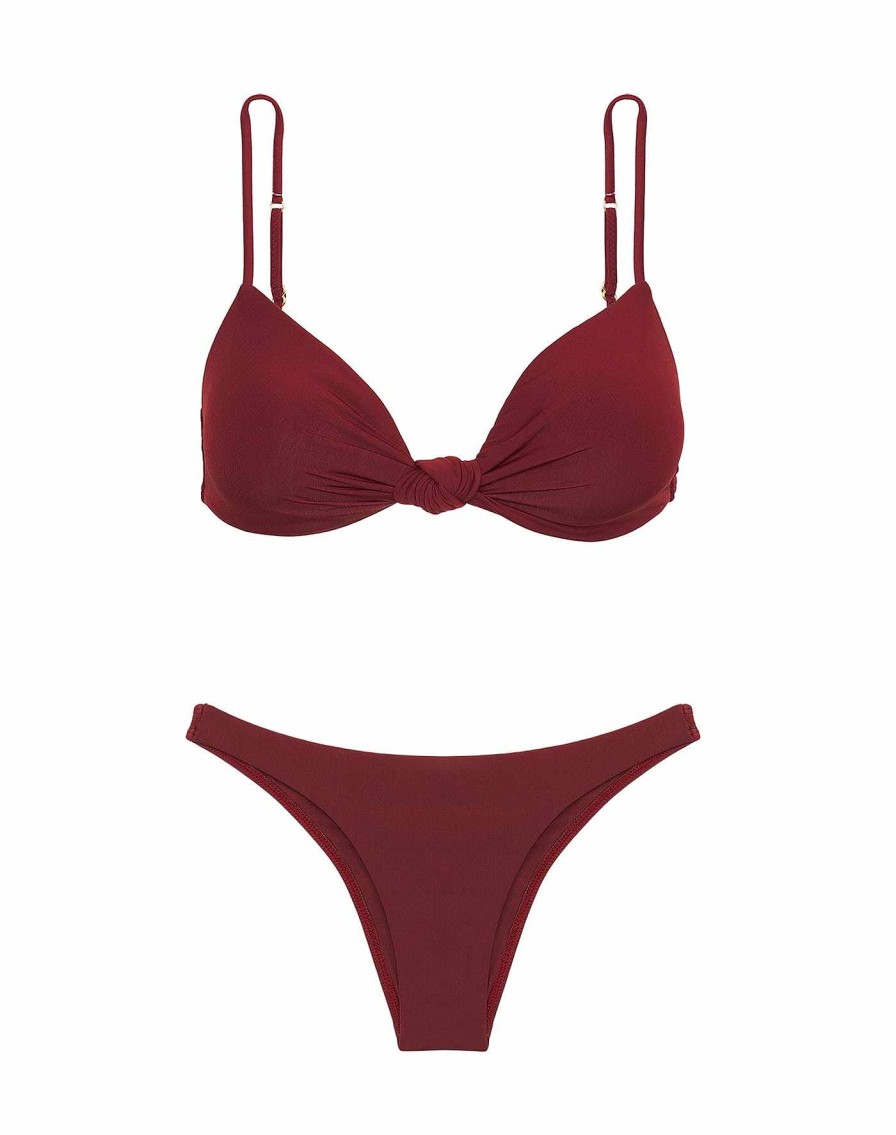 Swim Vix Brazilian | Basic Bottom Cranberry