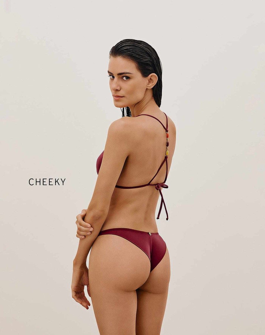 Swim Vix Triangle | Martha T Back Top Cranberry