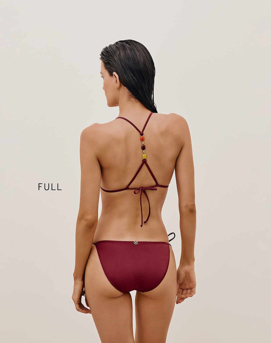 Swim Vix Brazilian | Tie Side Bottom Cranberry