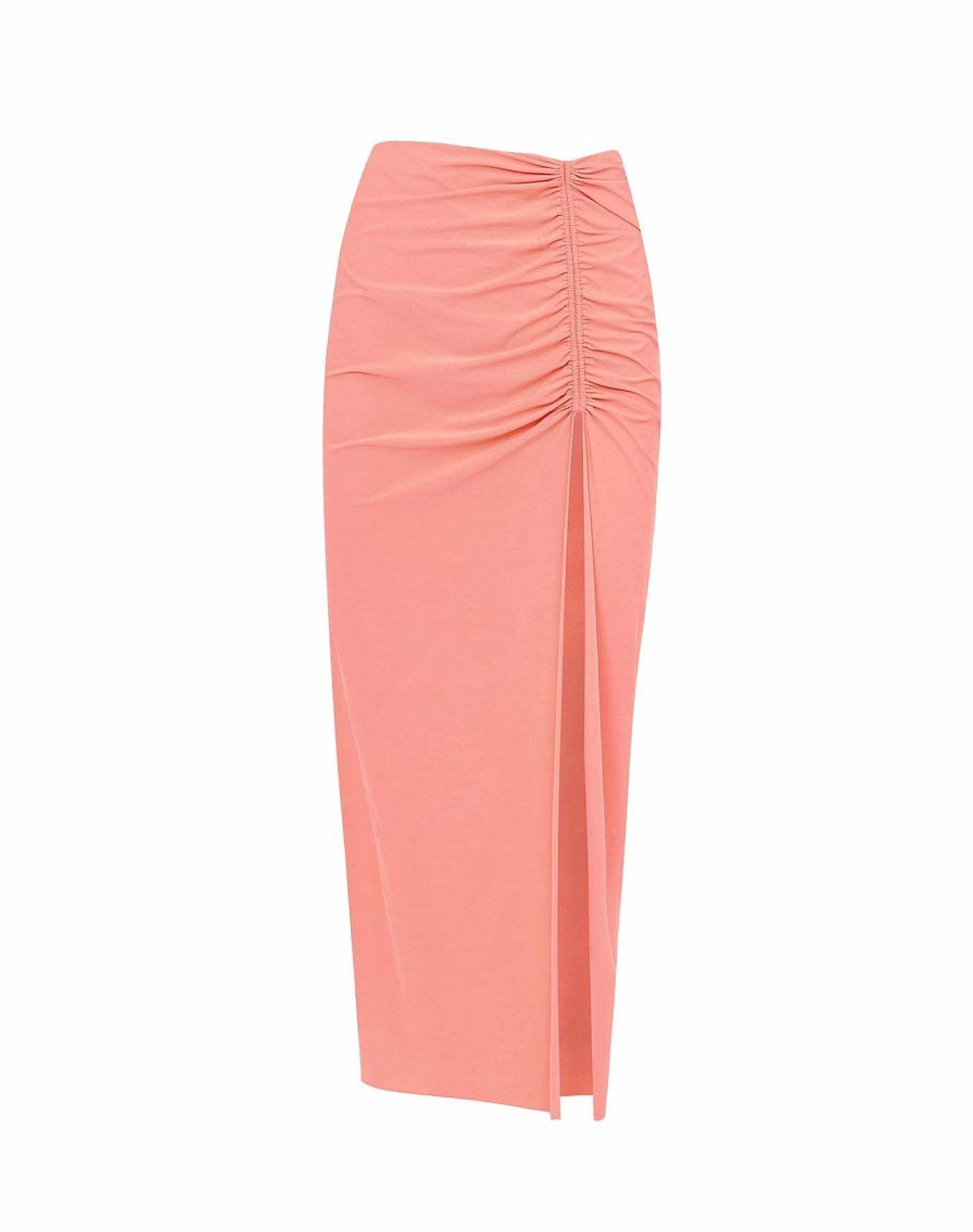 Cover Ups Vix | Bela Midi Skirt Peach